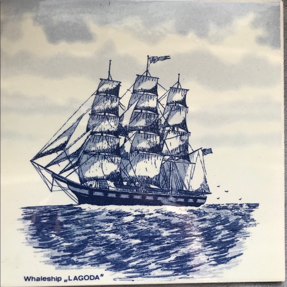 4 Delft ceramic tiles made in Holland - Picture 2 of 5